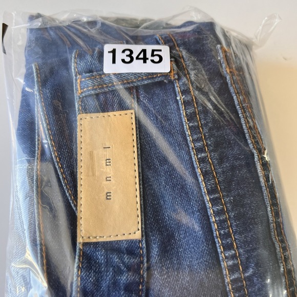 Mnml Jeans Mens 34 Fits 36x32 Patchwork Embroidered Baggy Denim Pants Floral - Picture 6 of 13